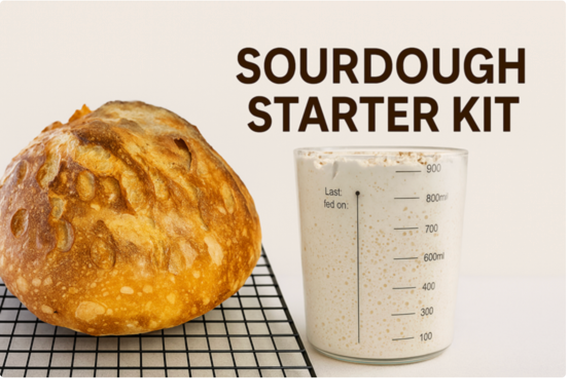 🥖 Sourdough Starter Kit – “Bake with Blessings”