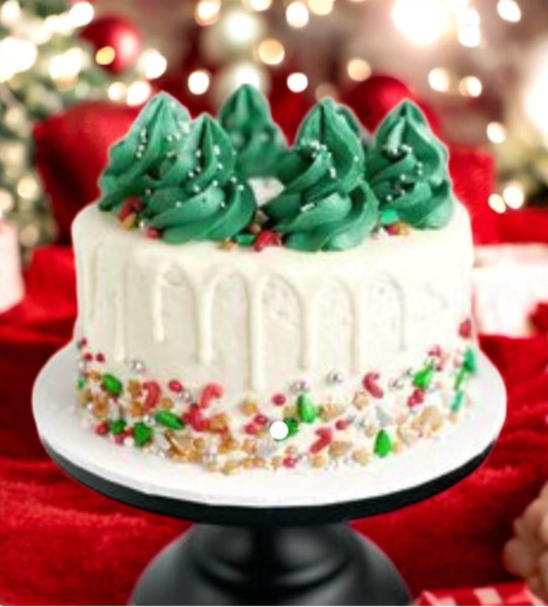 Our Sweet Wedding Cake with Almond Icing